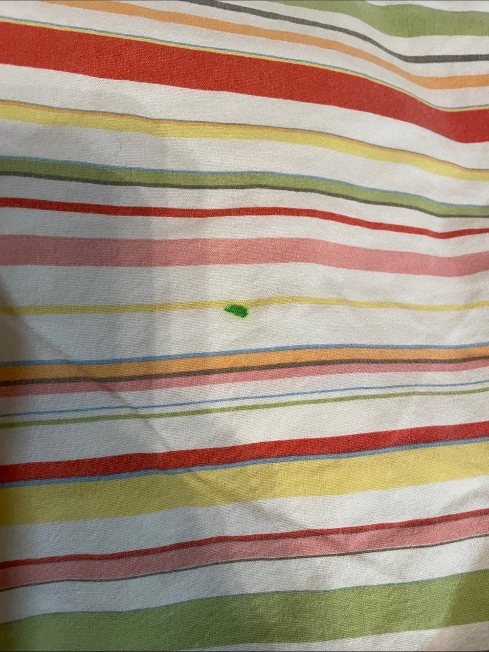 Ralph Lauren Multi-Color Striped twin fitted sheet (2)- Red, Green, Yellow, Pink - Picture 4 of 7